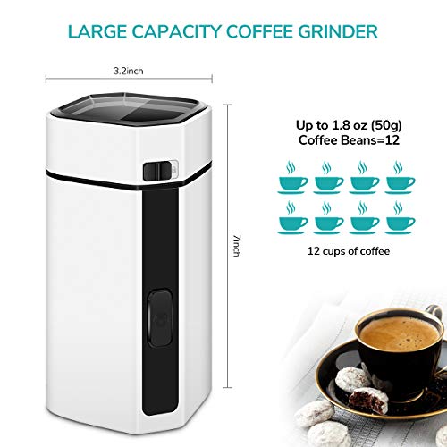Electric Coffee Bean Grinder, CUSINAID Spice Nut Grinder Coffee with