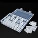 DCDEAL Large Size 24 Compartments Adjustable Plastic Electronics Parts Gadgets Tool Storage Box Case Craft Beads Jewelry Box Sewing Box Organizer Container Divider