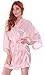 Simplicity Short Kimono Robe Women's Silk Satin Bathrobe Sleepwear