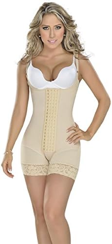 MyD Fajas 0083 Post Surgery Girdle 4 Adjustment Body Suits Buttocks Lifting Beige