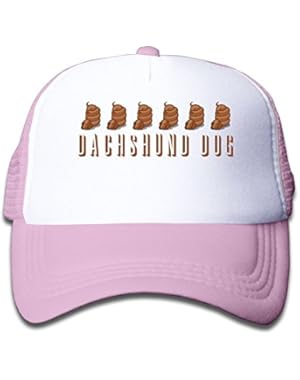 Dachshund Dog Baby Boys AdjustableTrucker Visor Cap Cute Hat