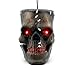 LUKAT Halloween Hanging Decorations, Halloween Skull Head with Glowing Eyes & Creepy Sounds & Biting Mouth Portable for Halloween Indoor/Outdoor Carrying, Hanging and Decorations (Skull Head)