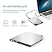 iClever External DVD CD Drives Compatible with USB 3.0, High Speed CD/DVD RW Burner for PC Laptop Desktop Support Apple MacBook Pro/Air (Silver)