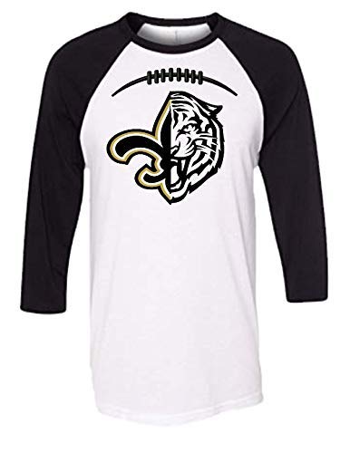 half saints half lsu jersey