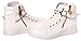 Serene High Top Sneakers for Women and Girls with Lace-up in Canvas and Leather(5.5 B(M) US,White) (5.5 B(M) US, White)