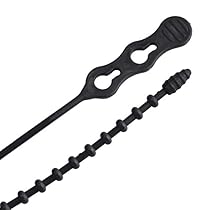 Gardner Bender 46-12BEADBK Beaded Cable Tie, 12 Inch., Reusable & Adjustable, 70 lbs. Tensile Strength, Wire / Cord Management Industrial and Household Use, Nylon Zip Tie, 40 Pk., Black