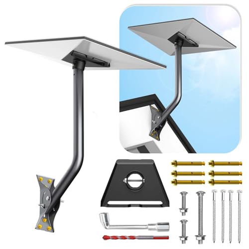 Standard 4/4X Mount for Starlink, Wall Mount Compatible with Gen 3, 47CM Mounting Kit for Roof and Eave, Includes Aluminium Adapter