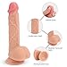 Vibrating Realistic Dildo Vibrator with 360° Rotation and Thrusting, Adorime Silicone G-Spot Dildos with Strong Suction Cup and Wireless Remote Control – Rechargeable Waterproof Sex Toys for Women andthumb 2