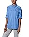 Columbia Women's Standard PFG Bahama II UPF 30 Long Sleeve Fishing Shirt, White Cap, Small