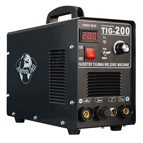 Schweißgerät Inverter TIG/WIG + MMA 200 HF-Zündung + Schweißmaske + Zubehör