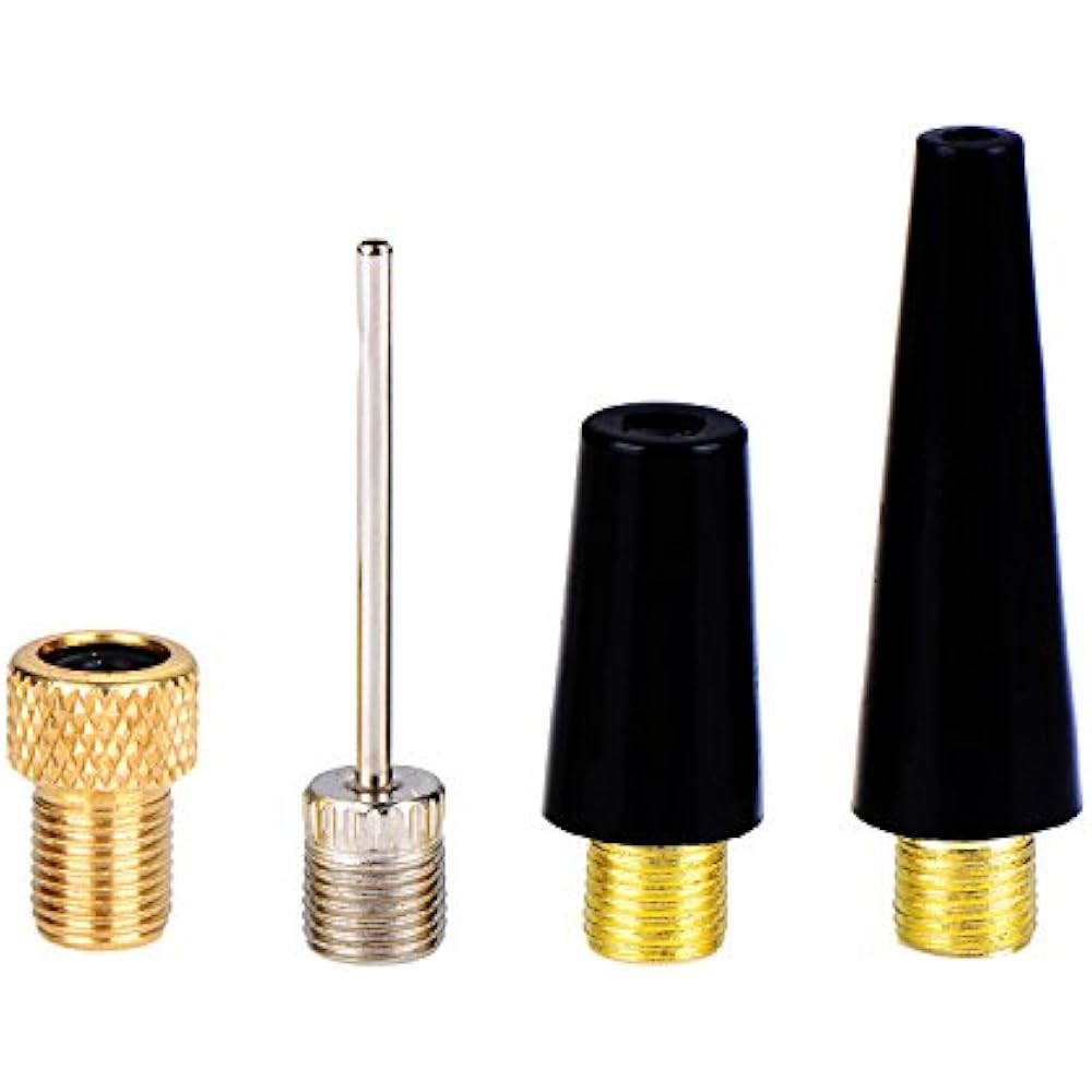 4 Pieces Ball Pump Needle Set Inflator Kit Nozzle Adapter Sports