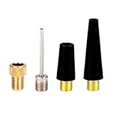 Shappy 4 Pieces Ball Pump Needle Set Needle Inflator Kit Needle Nozzle Adapter