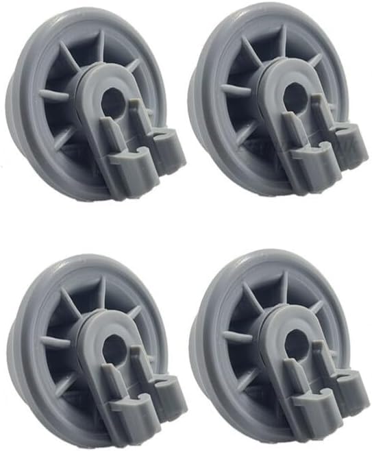 Photo 1 of 4 Pack Dishwasher Lower Rack Basket Runner Rail Wheels for Kenmore, LG, Part number 165314
