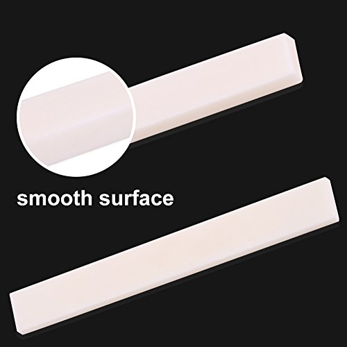 Guitar Saddle Nut, Replacement Parts Bone Saddle Nut Slotted Set