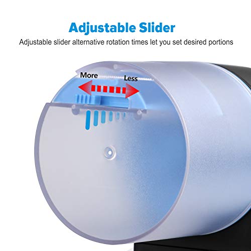 Torlam Auto Fish Feeder, Moisture-Proof Electric Automatic Fish Feeder,Aquarium Tank Timer Feeder Vacation &Weekend 2 Fish Food Dispenser