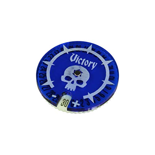 LITKO Victory Points Dial Numbered #0-30 Compatible with AoS: 2nd Edition, Translucent Blue & Ivory