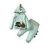Whitzard Kledingset voor baby’s, schattige warme zuigelingen, jongens en meisjes, tweedelige katoenen speler, dinosaurus…