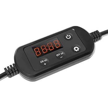 MingDak Digital Aquarium Ramp Timer - Programmable 24-Hour Dimmer and LED Light Timer for Aquarium,Dimmable Fish Tank Light,Plant Light,Marine Light,Coral Reef Light with 2.1mm/2.5mm DC Connections