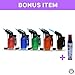 5Pack Angle Eagle Jet Flame Butane Torch Lighter Refillable Windproof+FREE Colibri butane