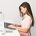 Soundance Aluminum Laptop Stand Adjustable, Compatible with Apple Mac MacBook Notebook, Ventilated Portable Ergonomic Desktop Holder Riser for Office Desk, Metal Silver AS1