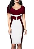 Viwenni Women's Vintage Summer Business Party Working Pencil Dress