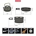 Gopamhu Camping Cookware 10&13 Piece Sets BPA Free with Mesh Set Bag- Anodized Aluminum – Complete Lightweight Folding Kit for Camping Hiking Backpacking Outdoor Cookingthumb 1