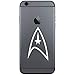 Star Federation Symbol Vinyl Cell Phone Decal for Smartphone (White 2