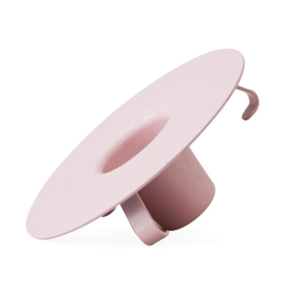 Design Letters Candle Holder Insert for Porcelain Cup & Favourite Cup (Pink) - Painted Steel, Adjustable, Easy to Clean, Fits Candles with ca. D: 2,2cm.
