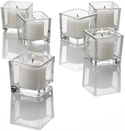 EastlandSquare Votive Holders Clear Set of 36