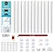 Quality Clever Cable Management On Wall Cover Raceway, 200 Inches - Protect & Organize TV Cable, Wires, & Cords - Concealer for Home, Work, or Office - Adheres with Adhesive or Screws - Paintable