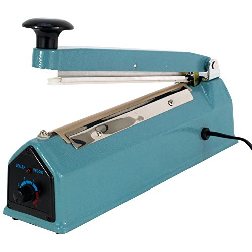 PrimeTrendz Hand Impulse Sealer Heat Seal Machine Poly Sealing With Element Grip and Teflon 12" (Inch)