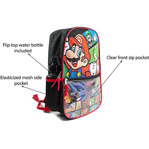 mario backpack and lunchbox