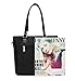 Womens 6 Pcs Lightweight Tote Work Bag Handbag and Purse Set