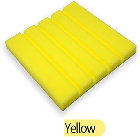 Tuscom 2018 Soundproof Foam Wall Sticker for Studio,Piano Room, Drum Room, Anchor'S Room, Home Theater, KTV, Meeting Rooms, Instrument Rooms (Yellow)