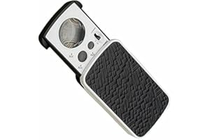 LEEMASING Pocket 30X 60X 90X Coin Jewelry Magnifier Loupe Magnifying UV LED Light for Identifying Type, Diamonds, Coins (Black)