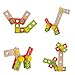 Weksi Wooden Tool Toys Toolbox Kids Toy Educational Toy DIY Construction Toolbox Pretend Toys Portable for Family Games Birthday 43pcs
