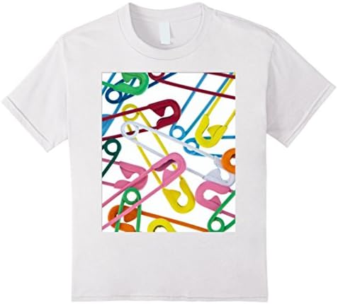 Kids Safety Pin Rainbow Revolution 12 White