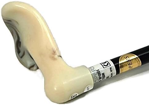 Coopers of England Marble 36" Black Alum Left Handed Fischer Walking Stick