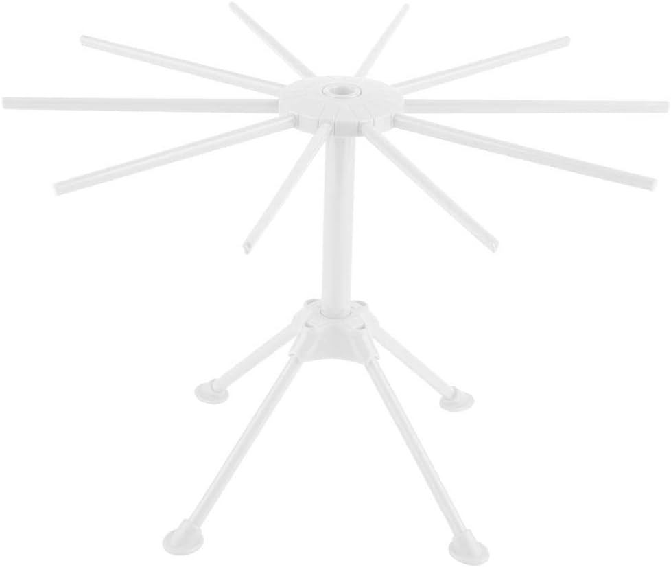 Pasta Drying Rack - VIFER Foldable Noodle Spaghetti Pasta Drying Rack Stand Dryer (White)