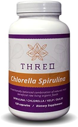 Chlorella, Spirulina, Dulse, Kelp, Natural, Organic 120 count