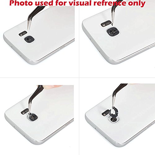 OmniRepairs-For Samsung Galaxy S7 SM-G930 Rear Facing Glass Camera Lens Replacement Assembly (2 Pieces) with Pre-installed Adhesive and Repair Toolkit - Thumbnail 2