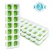 Adoric Life 3 Pack Easy Release Silicone Ice Cube Trays with Spill-Resistant Lids, 14 Shaped Cubes Each with Cover, Flexible Rubber Ice Molds for Whisky, Cocktail, Bourbon, LFGB Certified & BPA Free primary