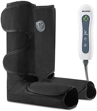 Calf Foot Massager Cordless Leg Circulation Foot Massager and Air Compression Leg Wraps with Handheld Controller for Foot and Calf Pain Relief, Improve Circulation, and Relax Muscles