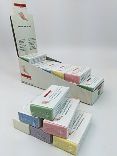 Perfect Feet Pumice Buffing Pad Sponge Scrub Bar Block for Removing Callus & Smoothing Dry Skin (Quantity: 24 Pieces in a Retail Box)