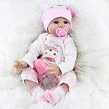 TraveT Art Dolls Realistic Lifelike Newborn Silicone Vinyl Reborn Gift Baby Dolls Handmade Full Body