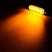 4X Amber Ultra Thin 4-LED Warning Emergency Flashing Strobe Light Bars Surface Mount for Car Van Truck Jeep 4x4 SUV ATV UTV
