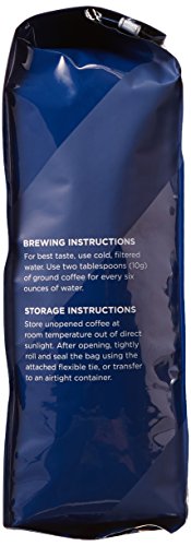AMAZON FRESH ORGANIC FAIR TRADE SUMATRA GROUND COFFEE, DARK ROAST, 12 OUNCE