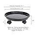Aligeneral 4 Pack of Plant Stand with Universal Wheels, Plant Pallet Dolly Caddy Mover, Rolling Plant Caddy with Casters 11.8” Blackthumb 1