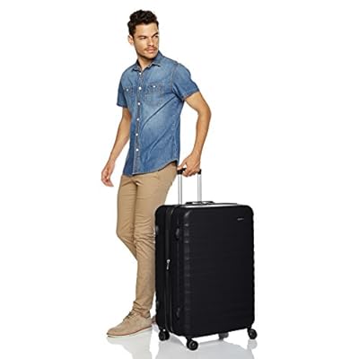 AmazonBasics 78 cm Black Hardsided Check-in Trolley