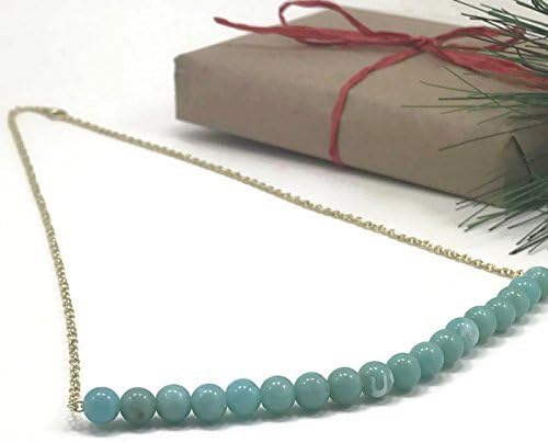 Turquoise Gold Necklace by WestMarketDesign | Turquoise Jewelry, Bar Necklace, Chain Design For Women | Minimalist Design For Less | Boho Earthy Artisan Jewelry